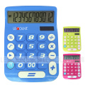 Calculatrice de bureau Dual Power de 12 chiffres avec grand écran LCD et grandes touches (LC201-12D)